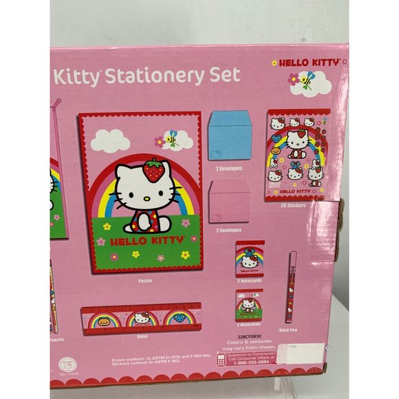 Hello Kitty by Sanrio Stationary Set 40 Pieces with Poster Included NIB - Picture 8 of 12
